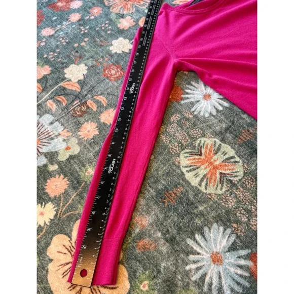 Banana Republic Silk Cashmere Crew Neck Sweater Pink XS 797403-06 Long Sleeve - Picture 5 of 8